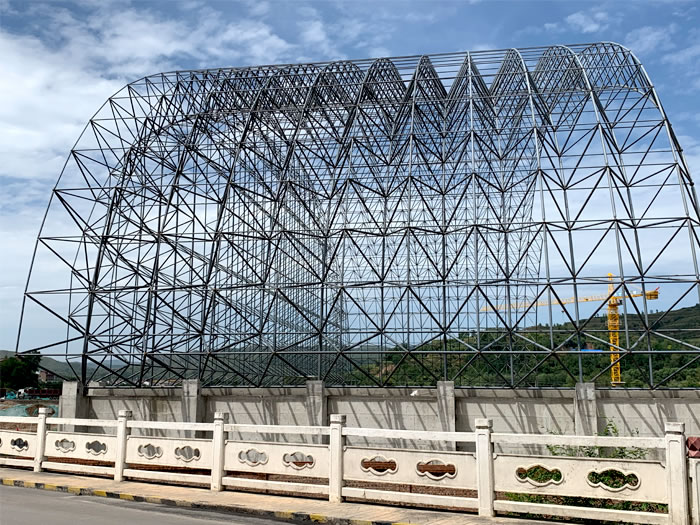 温岭山寨矿储煤棚网架